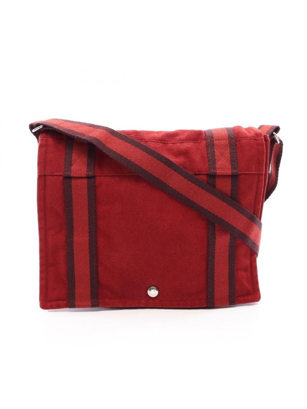 Hermes Shoulder Bag Fourre Tout Besace PM Bordeaux Canvas